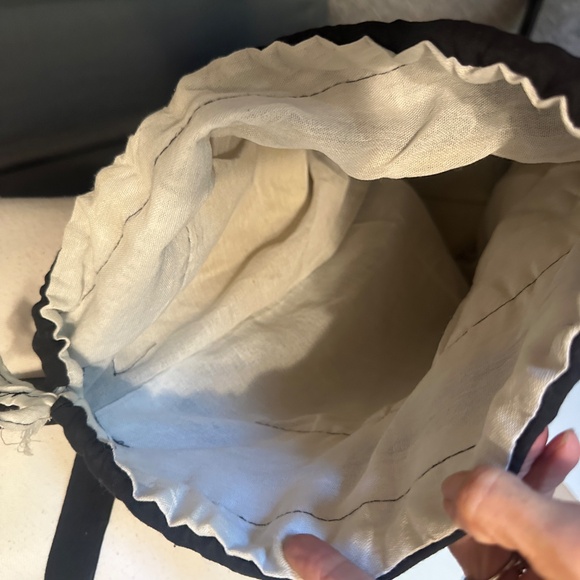 Embroidered drawstring backpack sack bag from Mexico - Picture 6 of 7